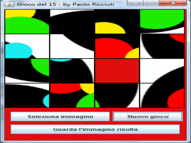 Gioco del 15! - Piero Tofy.it